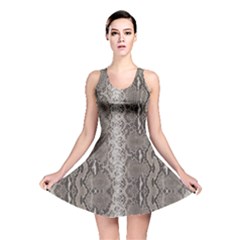 Python Snakeskin Print Reversible Skater Dress by LoolyElzayat