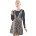 Python Snakeskin Print Plunge Pinafore Velour Dress View1