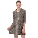 Python Snakeskin Print Mini Skater Shirt Dress View1