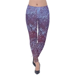 Frosted Rouge Velvet Leggings by Terzaek