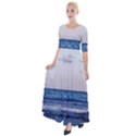 Pink Ocean Hues Half Sleeves Maxi Dress View1