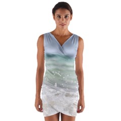 Ocean Heart Wrap Front Bodycon Dress by TheLazyPineapple