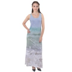 Ocean Heart Sleeveless Velour Maxi Dress by TheLazyPineapple