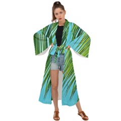 Tropical Palm Maxi Kimono by TheLazyPineapple