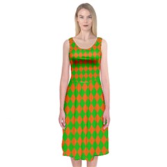 Generated Glitch20 Midi Sleeveless Dress by ScottFreeArt