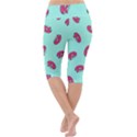 Donuts Pattern Food Colourful Lightweight Velour Cropped Yoga Leggings View4