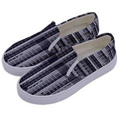 Architecture Structure Glass Metal Kids  Canvas Slip Ons by Vaneshart