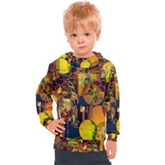 Background Abstract Texture Pattern Kids  Hooded Pullover by Vaneshart