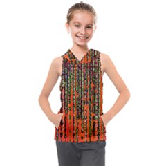 Matrix Technology Data Digital Kids  Sleeveless Hoodie by Vaneshart