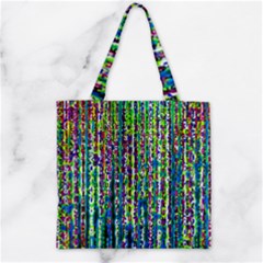 Matrix Technology Data Digital Zipper Grocery Tote Bag by Vaneshart