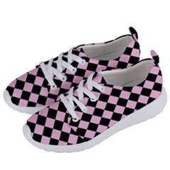 Block Fiesta - Blush Pink & Black Women s Lightweight Sports Shoes by FashionBoulevard