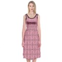 Timeless - Black & Flamingo Pink Midi Sleeveless Dress View1