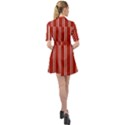 Nice Stripes - Apple Red Belted Shirt Dress View2