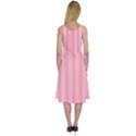 Nice Stripes - Flamingo Pink Midi Sleeveless Dress View2