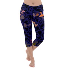 Zappwaits Lightweight Velour Capri Yoga Leggings by zappwaits