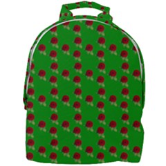 Rose In Green Mini Full Print Backpack by snowwhitegirl