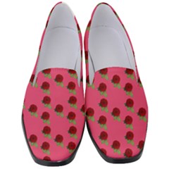 Rose In Mexican Pink Women s Classic Loafer Heels by snowwhitegirl