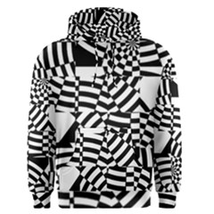 Black And White Crazy Pattern Men s Core Hoodie by Sobalvarro