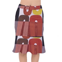 Sophie Taeuber Arp, Composition À Motifs D arceaux Ou Composition Horizontale Verticale Short Mermaid Skirt by Sobalvarro