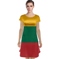 Lithuania Flag Cap Sleeve Nightdress by FlagGallery