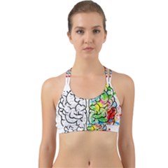 Brain Mind Psychology Idea Drawing Back Web Sports Bra by Wegoenart