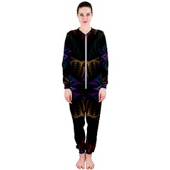 Fractal Abstract Background Pattern Art Onepiece Jumpsuit (ladies)  by Wegoenart