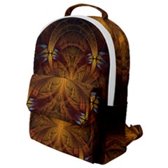 Fractal Art Abstract Pattern Flap Pocket Backpack (small) by Wegoenart