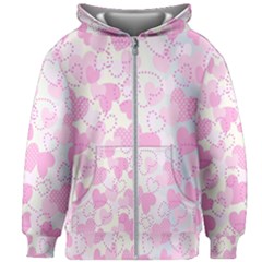 Valentine Background Hearts Bokeh Kids  Zipper Hoodie Without Drawstring by Nexatart