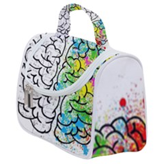 Brain Mind Psychology Idea Drawing Satchel Handbag by Wegoenart