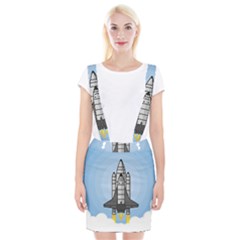 Rocket Shuttle Spaceship Science Braces Suspender Skirt by Wegoenart