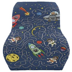 Cat Cosmos Cosmonaut Rocket Car Seat Back Cushion  by Wegoenart