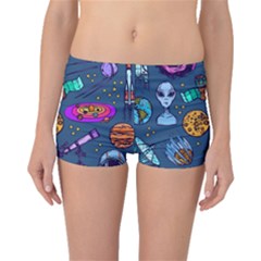 Space Sketch Set Colored Boyleg Bikini Bottoms