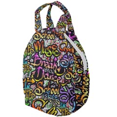 Graffiti Word Seamless Pattern Travel Backpacks by Nexatart