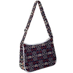 Ukrainian Folk Seamless Pattern Ornament Zip Up Shoulder Bag