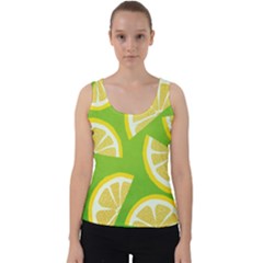 Lemon Fruit Healthy Fruits Food Velvet Tank Top by Nexatart