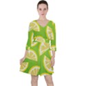 Lemon Fruit Healthy Fruits Food Ruffle Dress View1