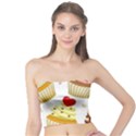 Seamless Pattern Yummy Colored Cupcakes Tube Top View1