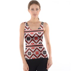 Folklore Ethnic Pattern Background Tank Top by Nexatart