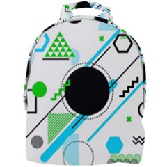 Geometric Shapes Background Mini Full Print Backpack by Vaneshart