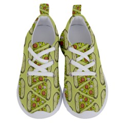 Pizza Fast Food Pattern Seamles Design Background Running Shoes by Vaneshart