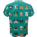 Different Type Vector Cartoon Dog Faces Men s Cotton Tee View2