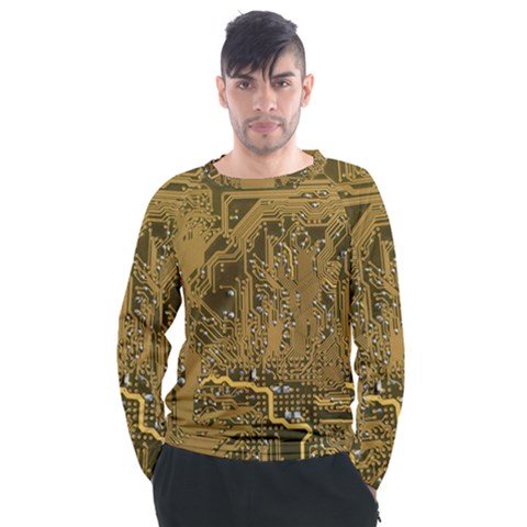 Pcb Printed Circuit Board Men s Long Sleeve Raglan Tee by Vaneshart