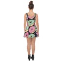 Colorful Donut Seamless Pattern On Black Vector Inside Out Casual Dress View2