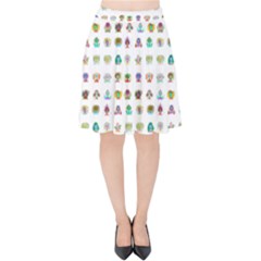 All The Aliens Teeny Velvet High Waist Skirt by ArtByAng