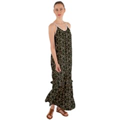 Green Digitalart Cami Maxi Ruffle Chiffon Dress by Sparkle