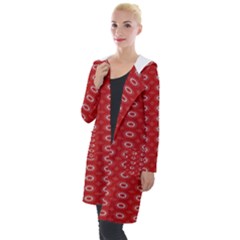 Red Kalider Hooded Pocket Cardigan by Sparkle