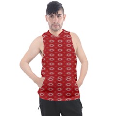 Red Kalider Men s Sleeveless Hoodie by Sparkle