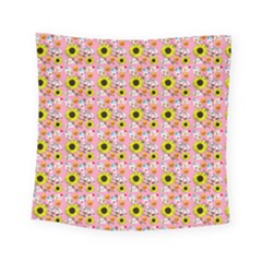 Hawaii Ghost Pink Square Tapestry (small) by snowwhitegirl