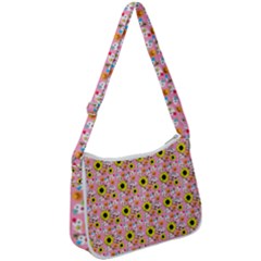 Hawaii Ghost Pink Zip Up Shoulder Bag by snowwhitegirl