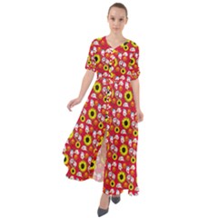 Hawaii Ghost Red Waist Tie Boho Maxi Dress by snowwhitegirl